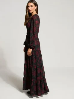 Hot Long Tall Sally Red Floral Print Maxi Dress