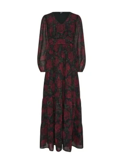 Hot Long Tall Sally Red Floral Print Maxi Dress