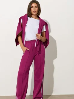 Online Long Tall Sally Red Two Stripe Joggers