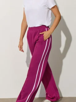 Online Long Tall Sally Red Two Stripe Joggers