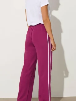 Online Long Tall Sally Red Two Stripe Joggers