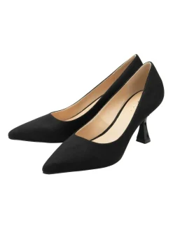 Lotus Black Heeled Shoes^Women Heels