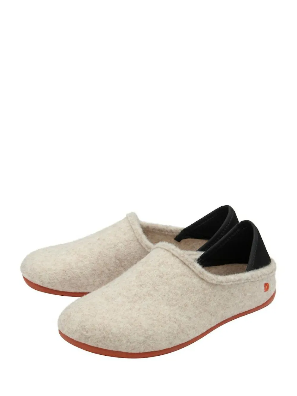 Outlet Lotus Natural Textile Flat Slippers