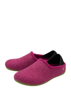 Outlet Lotus Pink Textile Flat Slippers