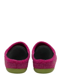 Outlet Lotus Pink Textile Flat Slippers