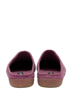 Discount Lotus Purple Textile Mule Slippers