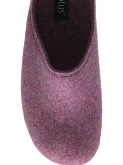 Discount Lotus Purple Textile Mule Slippers