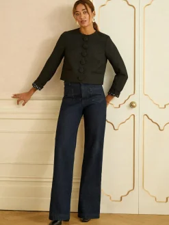 Love & Roses Black Boucle Scallop Blazer^Women Suits & Tailoring|Blazers