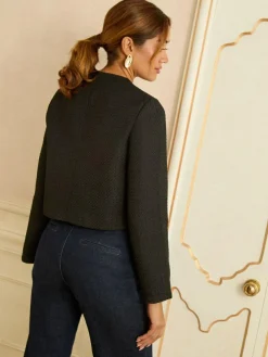 Love & Roses Black Boucle Scallop Blazer^Women Suits & Tailoring|Blazers