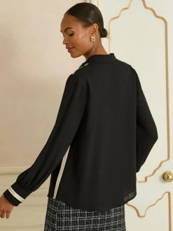 Love & Roses Button Through Long Sleeve Shirt^Women Blouses & Shirts