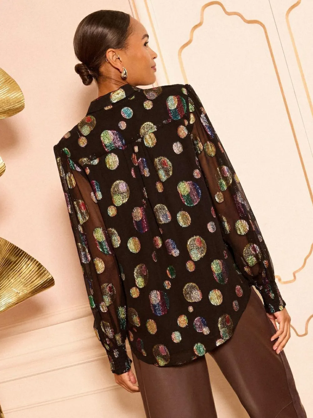 Love & Roses Printed Long Sleeve Shirt^Women Blouses & Shirts