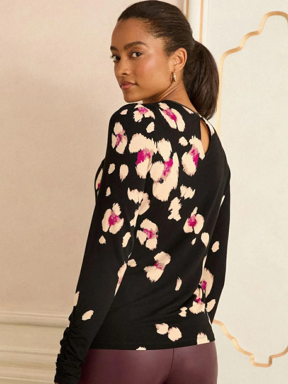 Love & Roses Long Sleeve Jersey Top^Women Blouses & Shirts
