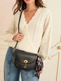 Love & Roses Saddle Cross-Body Bag^Women Bags
