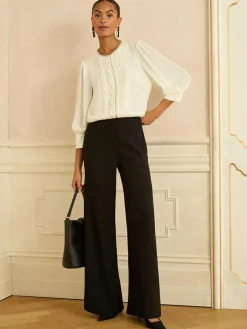 Love & Roses 3/4 Sleeve Scallop Detail Blouse^Women Tops & T-Shirts|Blouses & Shirts