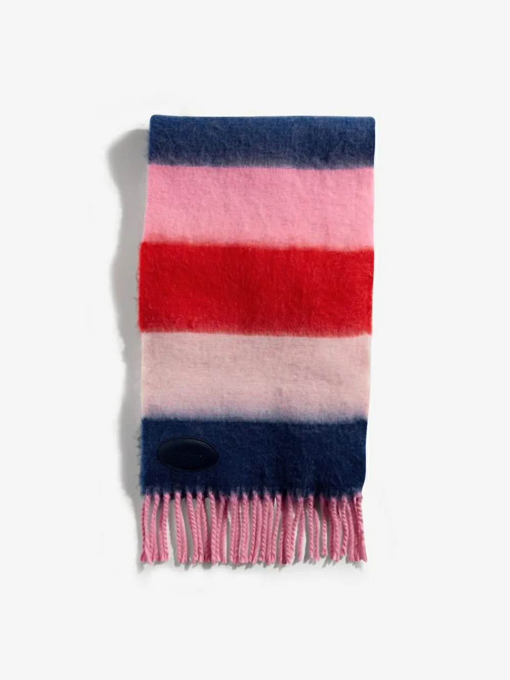 Love & Roses Pink/Blue Stripe Brushed Scarf^Women Hats, Gloves & Scarves|Hats, Gloves & Scarves
