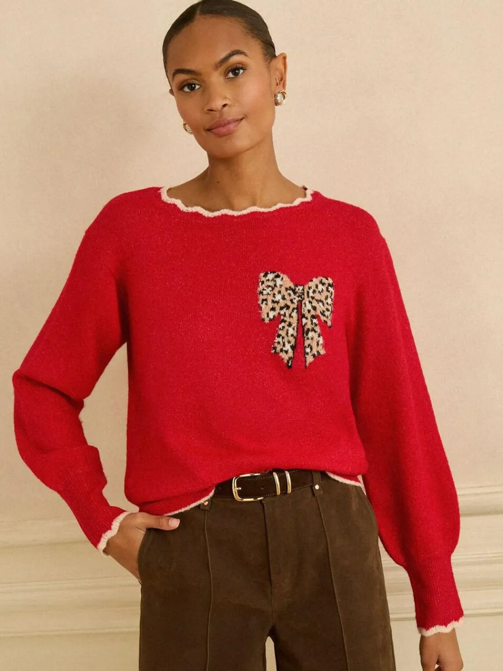 Love & Roses Scallop Knitted Jumper^Women Knitwear|Knitwear