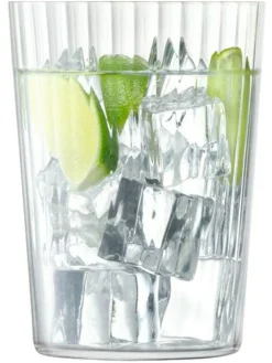 LSA International Clear Gio Line Tumbler 560ml Set of 4^ Glassware