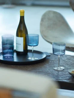 Best LSA International Gems Assorted Set of 250ml Wine Glasses Sapphire