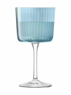 Best LSA International Gems Assorted Set of 250ml Wine Glasses Sapphire