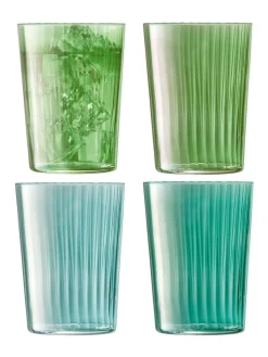 Sale LSA International Set of 4 Gems Tumblers 560ml Assorted Jade