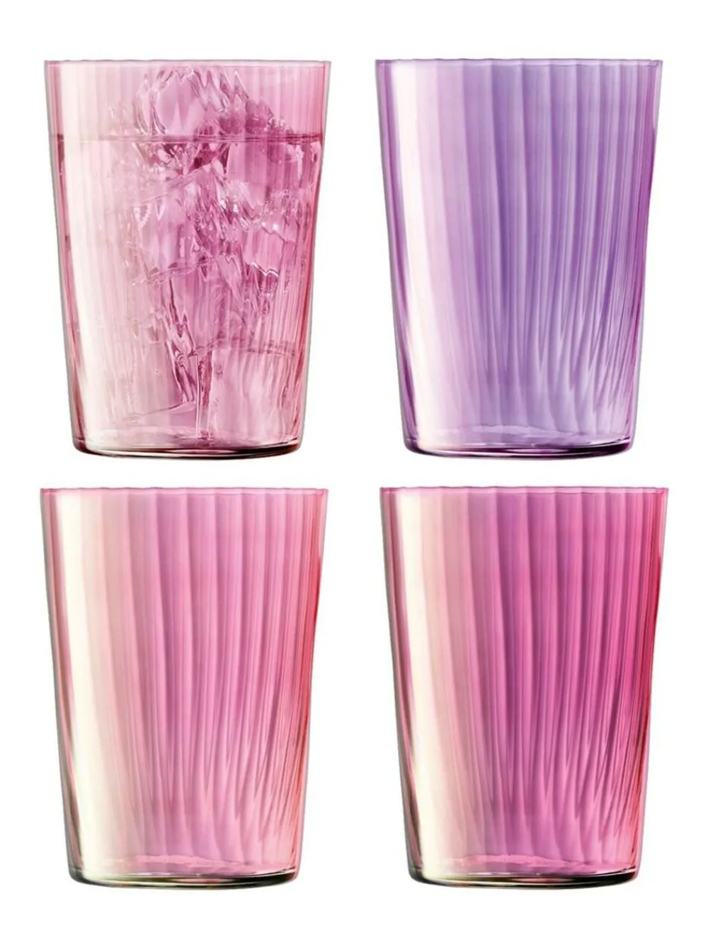 LSA International Set of 4 Gems Tumblers 560ml Assorted^ Glassware|Branded Kitchenware