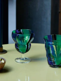 LSA International Set of 2 Folk Tumblers 280ml Blue