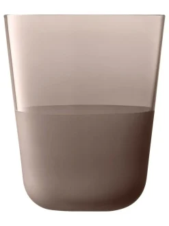 LSA International Set of 2 Arc Contrast Tumblers 380ml^ Glassware
