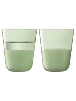 Hot LSA International Set of 2 Arc Contrast Tumblers 380ml Mossset