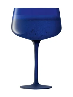 Online LSA International Set of 2 Arc Contrast Saucer/Cocktail Glasses 250ml Cobalt Blue