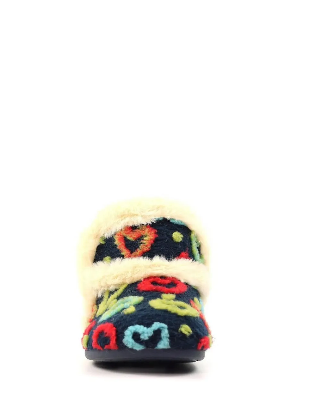 New Lunar Blue Angel Heart Detail Bootie Slippers