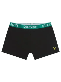 Lyle & Scott Black Boys Ned Underwear Trunks 5 Pack