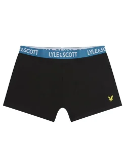Lyle & Scott Black Boys Ned Underwear Trunks 5 Pack