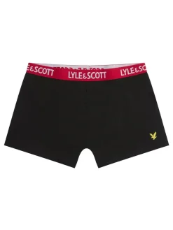 Lyle & Scott Black Boys Ned Underwear Trunks 5 Pack