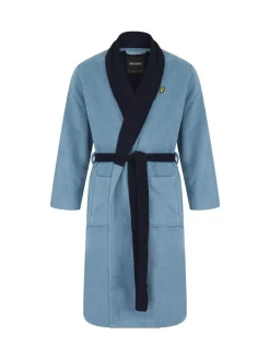 Clearance Lyle & Scott Adrian Bathrobe Blue