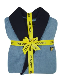 Clearance Lyle & Scott Adrian Bathrobe Blue