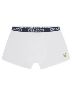 Online Lyle & Scott Blue Boys Markus Underwear Trunks 3 Pack