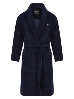New Lyle & Scott Blue Dressing Gown
