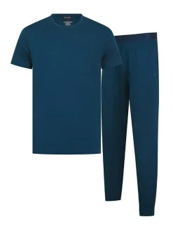 Lyle & Scott Blue Ward Premium Sleep Set^ Pyjamas
