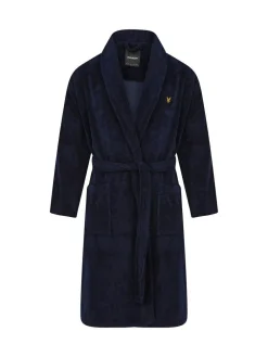Lyle & Scott Denim Blue Dressing Gown^ Bathrobe