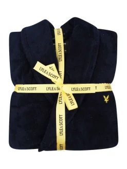 Lyle & Scott Denim Blue Dressing Gown^ Bathrobe