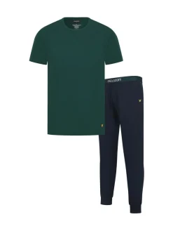 Lyle & Scott Green Cash Loungewear Set^ Pyjamas