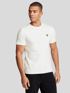 Lyle & Scott White Crew Neck Cotton T-Shirt