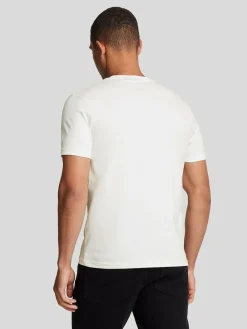 Lyle & Scott White Crew Neck Cotton T-Shirt