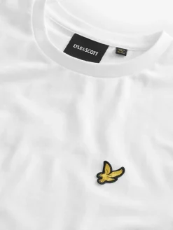 Lyle & Scott White Crew Neck Cotton T-Shirt
