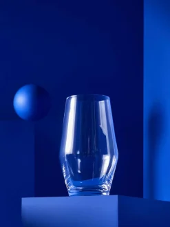 Clearance MADE.COM Clear Velma Crystal Tapered Set of 4 Tall Tumbler Glasses