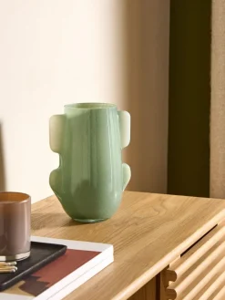 MADE.COM Green Mira Glass Vase^ Vases