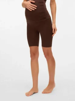 Online Mamalicious Maternity Seamless Leggings Dark Brown