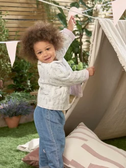 Mamas & Papas Blue Lavender Embroidered Jeans