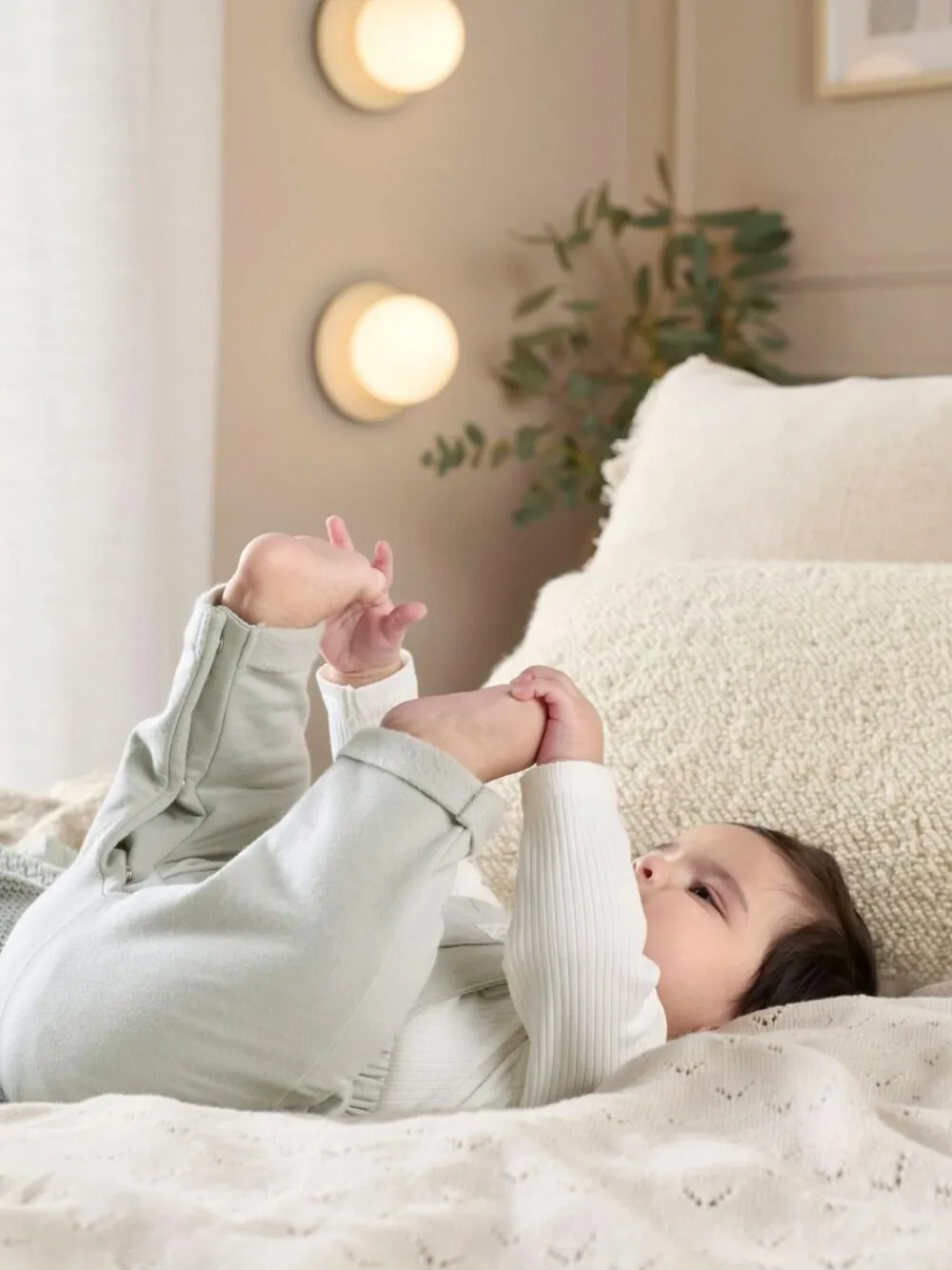 Clearance Mamas & Papas Green Sweat Dungaree & Bodysuit Set