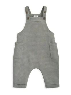 Outlet Mamas & Papas Green Waffle Dungarees and Moose Print Bodysuit Set